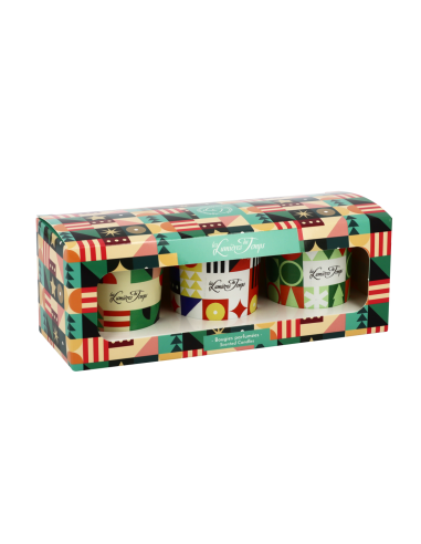 Coffret Bougies Chromatik 3x90 g Pluie de Pétales - Ambre Noire - Thé au Coin du Feu