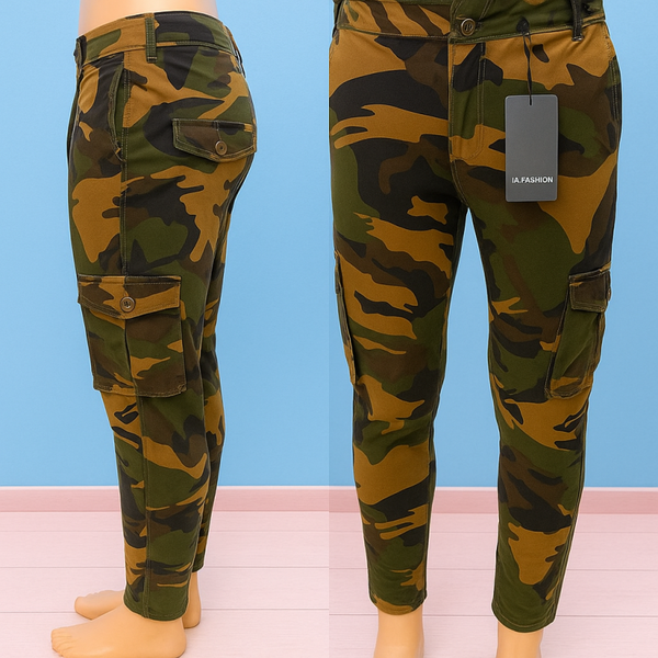 Pantalon Cargo Camouflage Homme
