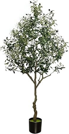 7ft Artificial Olive Tree Potted