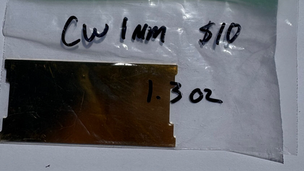 Custom Works Brass battery tray weight