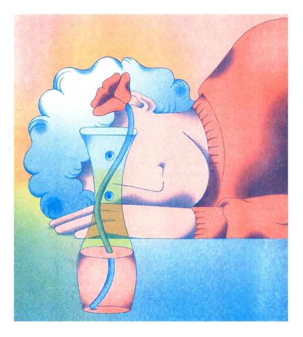 Hanneke Rozemuller - Vaas - Riso print
