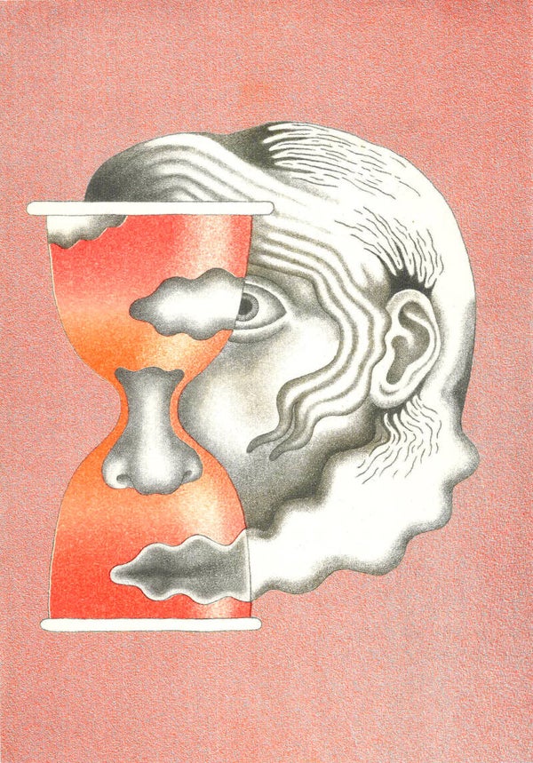 Hanneke Rozemuller - Zandloper - A3 Risoprint