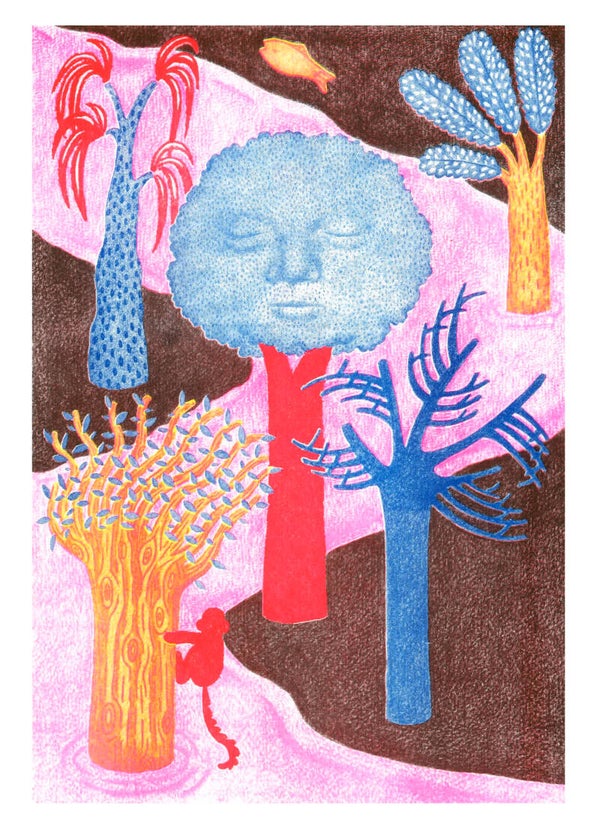 Hanneke Rozemuller - Boom - A3 Riso print