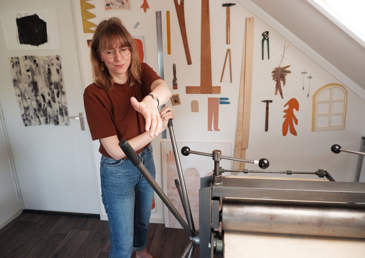 Gemma Oosterhof Koop haar linodrukken hier