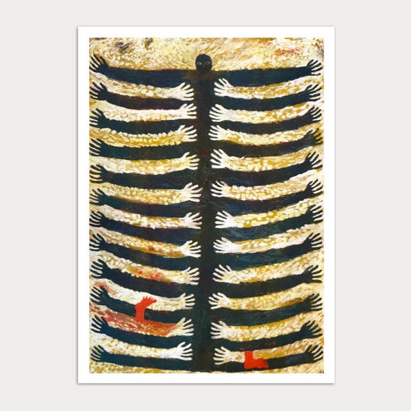 Anne Schillings - Forty-six hands and two feet - Riso print - A3