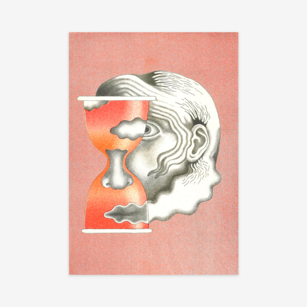 Hanneke Rozemuller - Zandloper - A3 Riso print