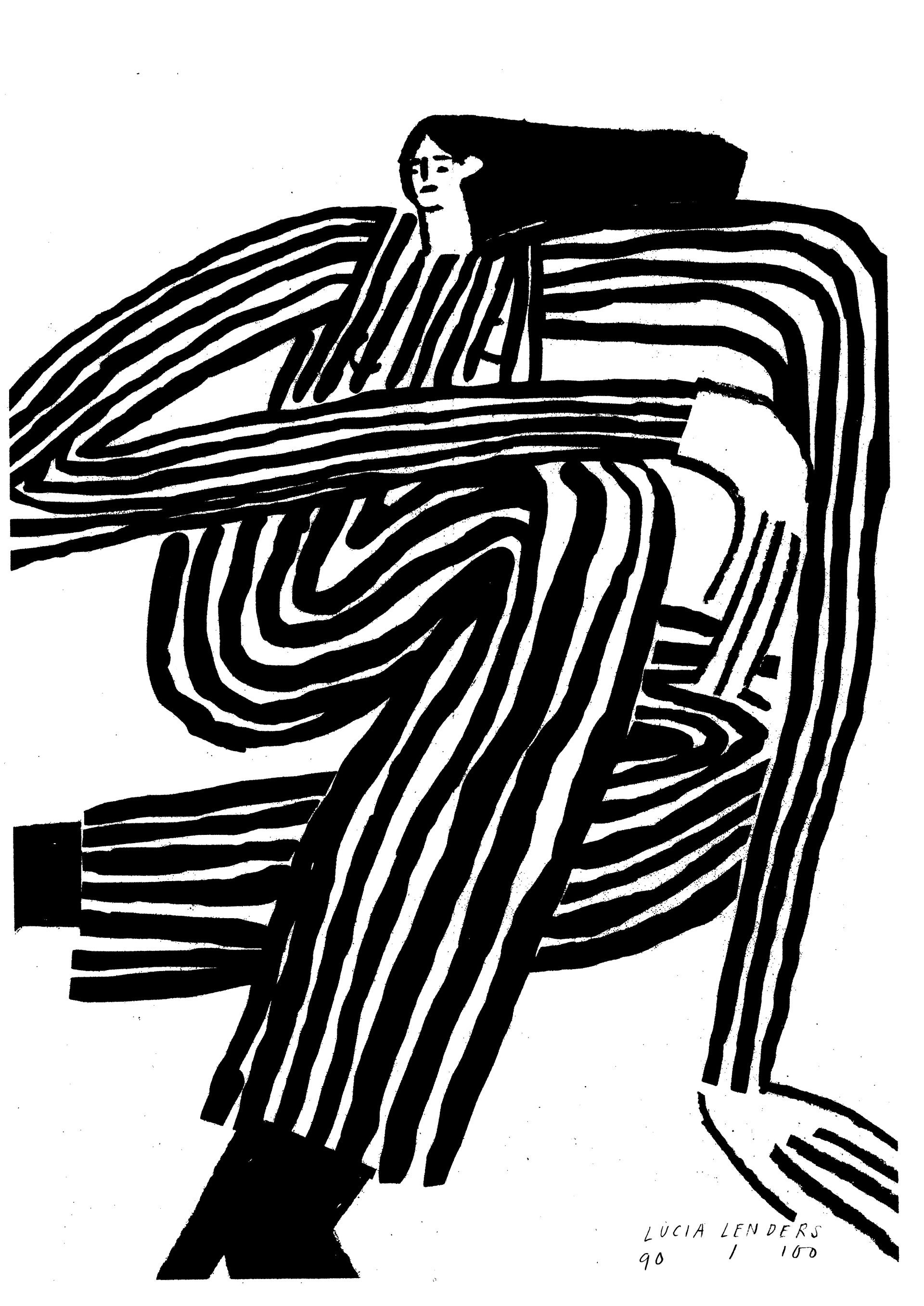 Lucia Lenders - Stripe - Risoprint - A4