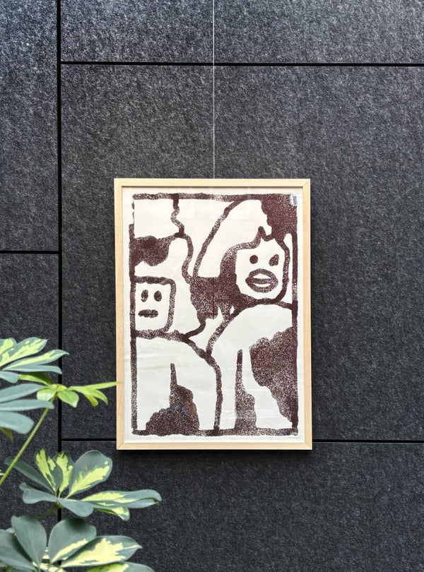 Taffin de Rozario -  Zussen - Zeefdruk - 50x70cm