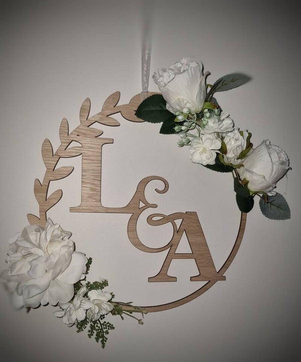 Initial hanging sign