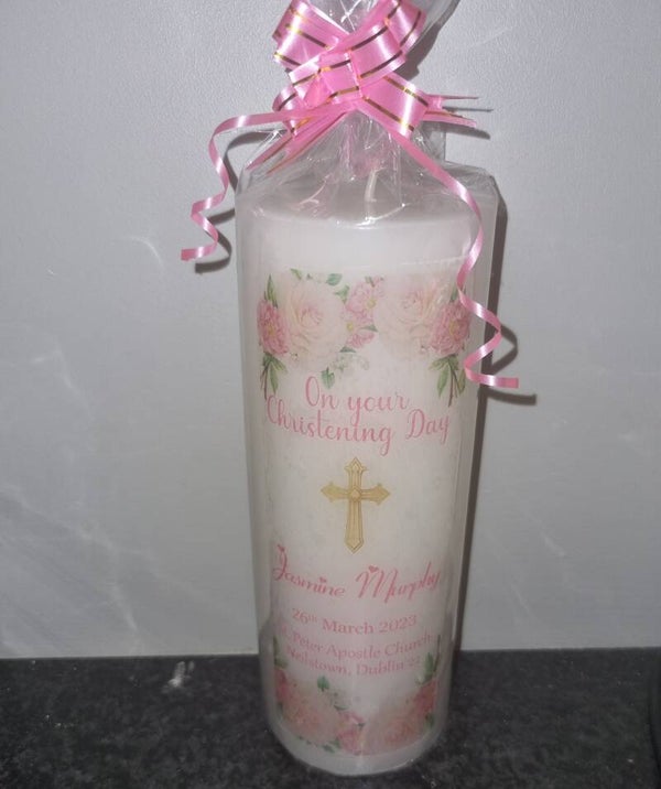 Christening Candle no photo