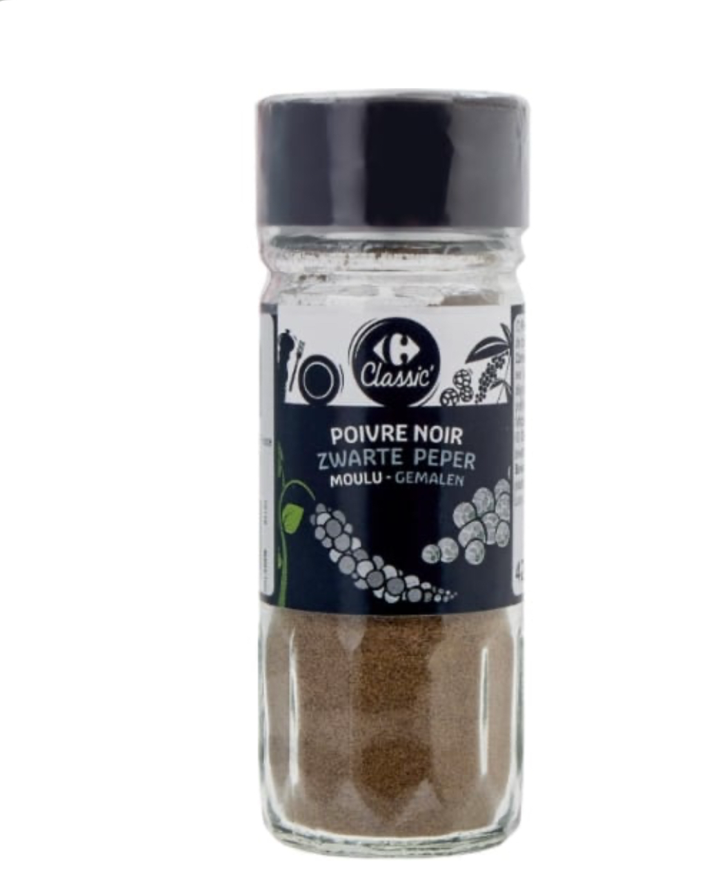 Poivre moulu 42 g