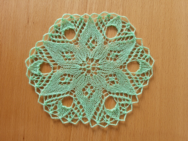 Kunststrick-Decke Linde