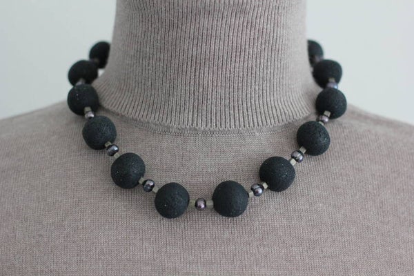 Halskette "dunkelblau"