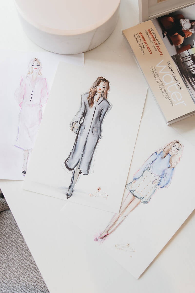 Live illustraties fashion art