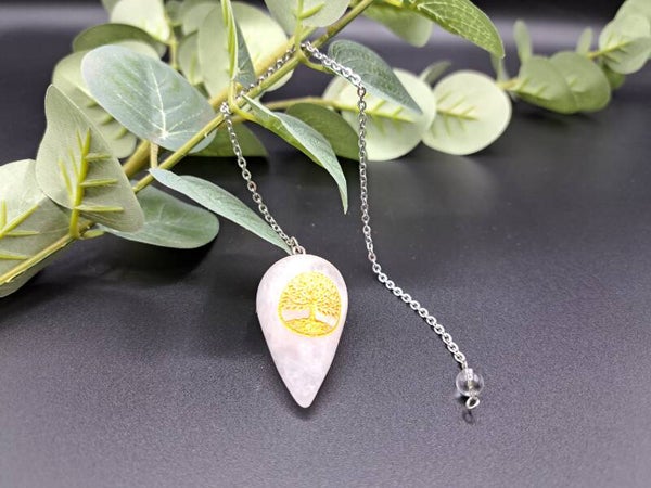 Pendule Cristal de roche Arbre de vie