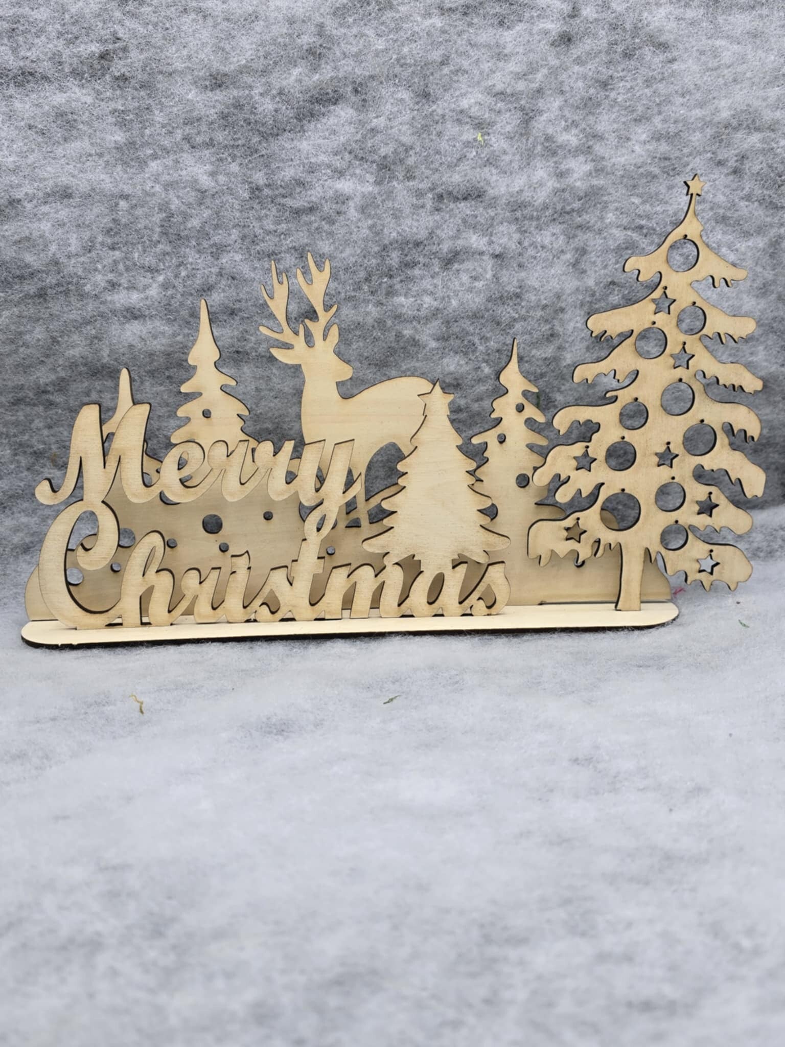 Décoration Forêt - Renne Merry Christmas