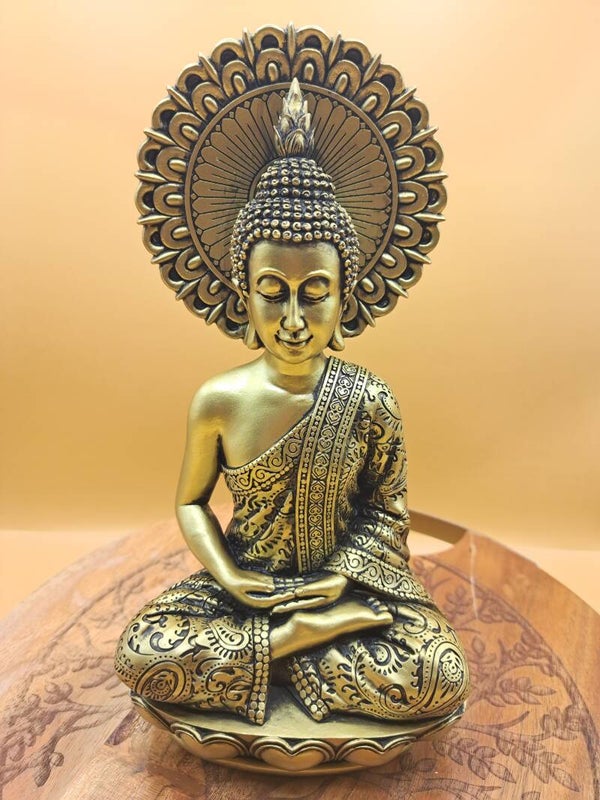 Bouddha Méditation doré mandala