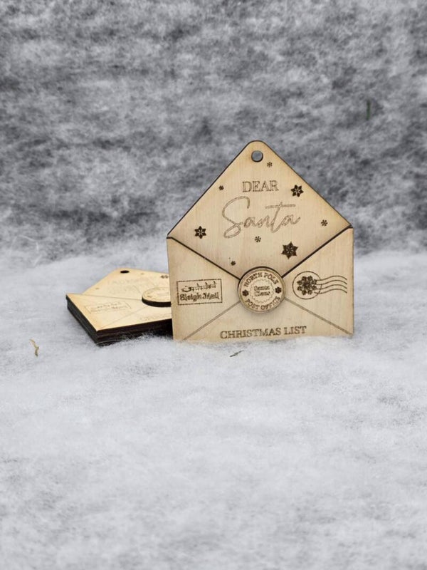 2 Enveloppes en bois - Dear Christmas