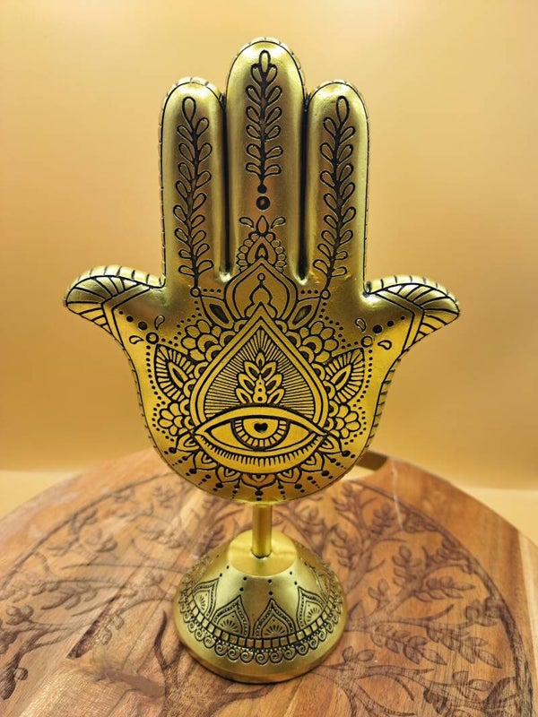 Main de Fatima doré mandala