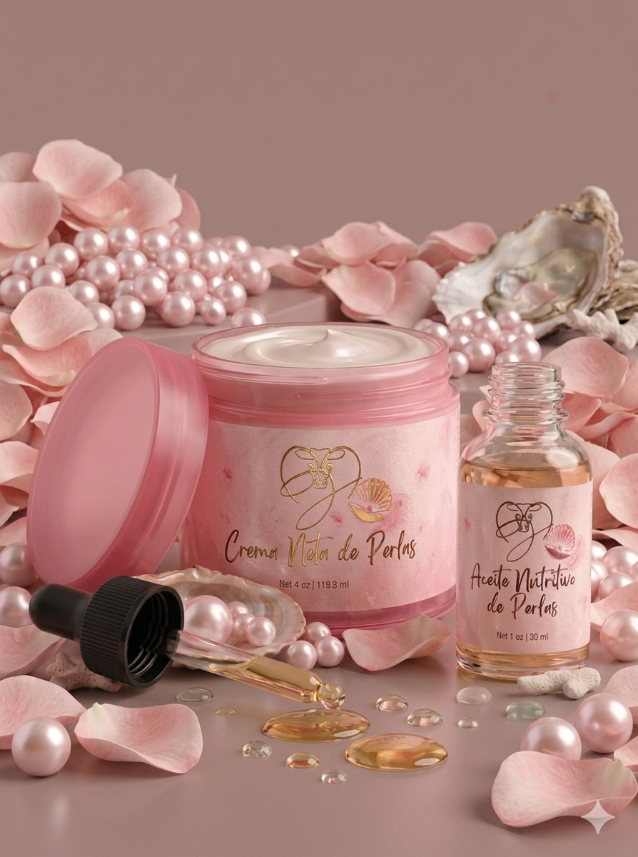 Pure Pearl Cream and Pure Pearl Oil Duo