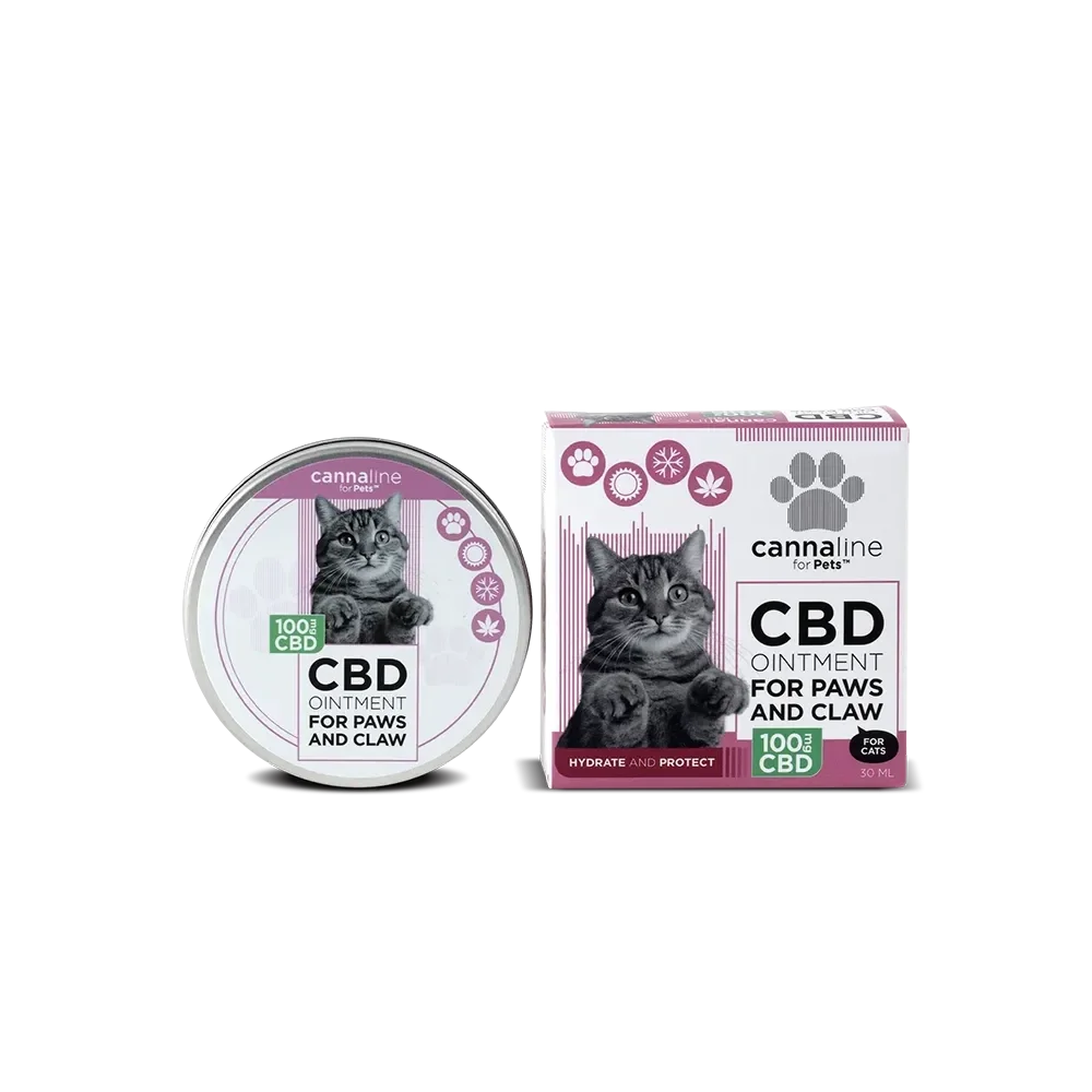 Cannline CBD-Pfotenbalsam für Katzen - 100 mg CBD, 30 ml