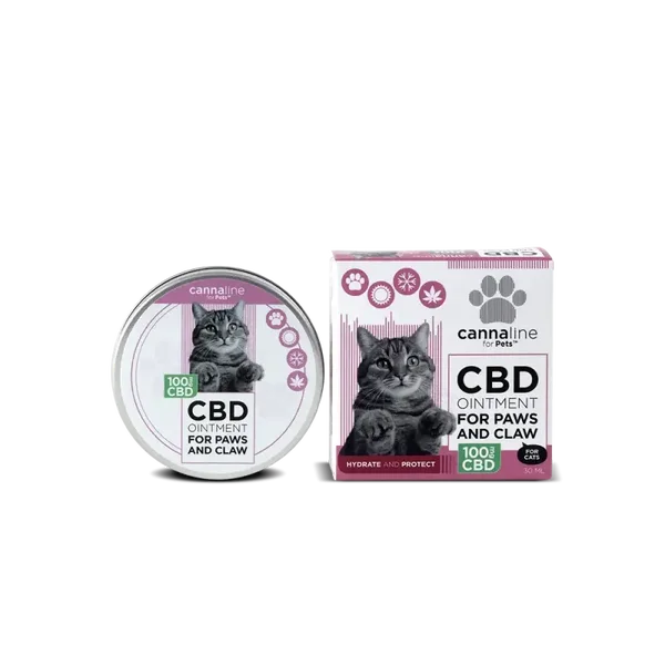 Cannline CBD-Pfotenbalsam für Katzen - 100 mg CBD, 30 ml