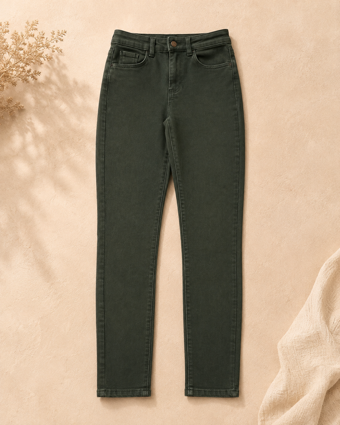 Jegging vert C&A – Taille 38 FR – Coupe slim