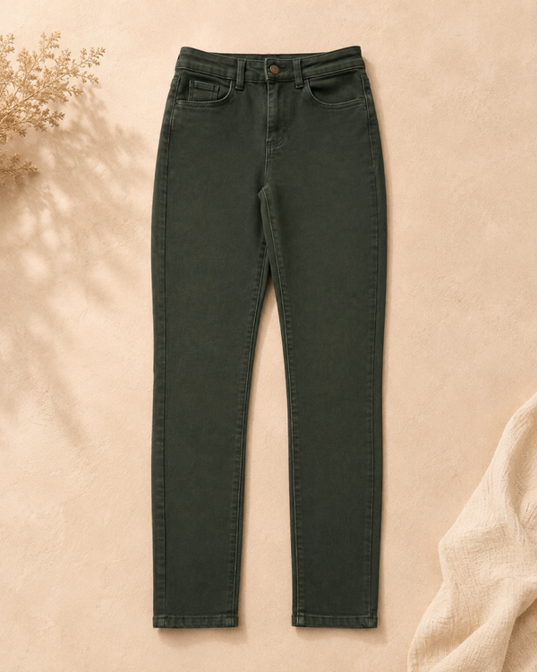 Jegging vert C&A – Taille 38 FR – Coupe slim
