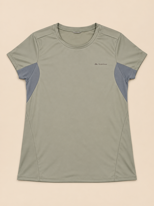 T-shirt technique Quechua vert sauge