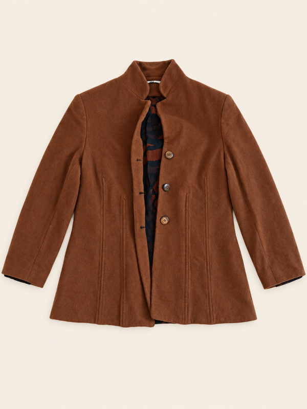 Manteau marron femme