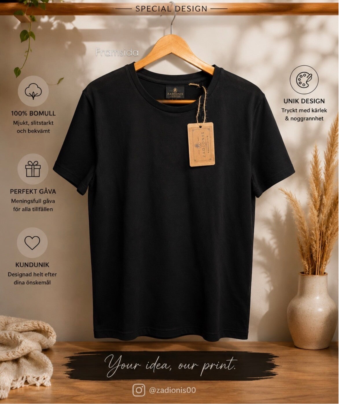 T-shirt egen design