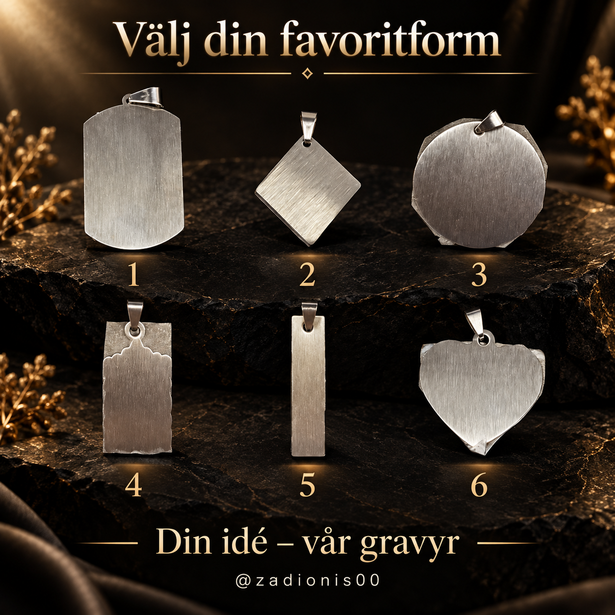 Halsband platta