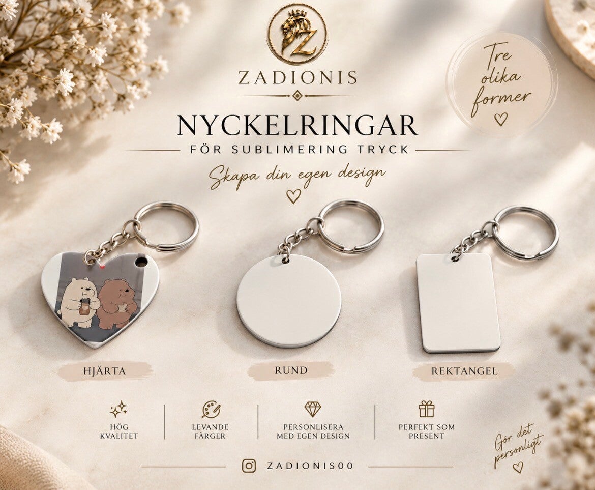 Nycklering färgtryck