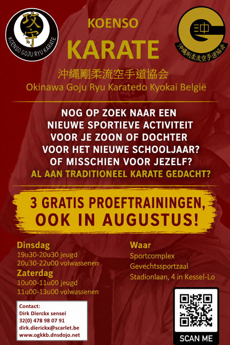 3 gratis proeftrainingen het hele jaar door