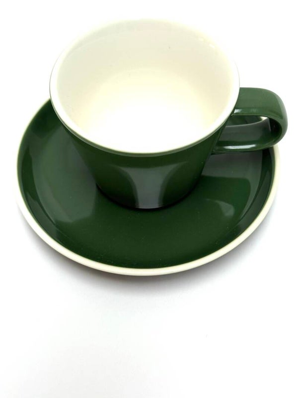 Espressokopje en bordje
