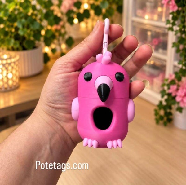 Flamingo bæsjepose dispenser