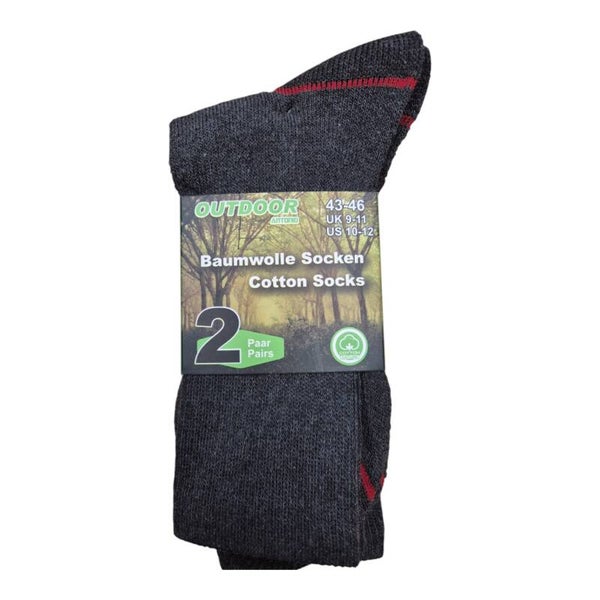 Outdoor sokken - 2 paar - grijs