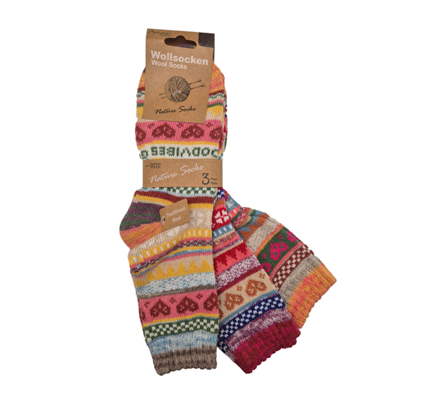 Vrolijke Wintersokken – 3 Paar