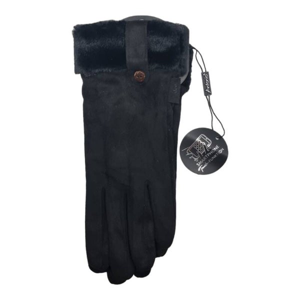 Handschoen met sier knoopje