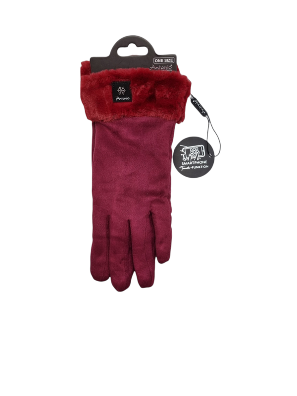 Handschoen suede look