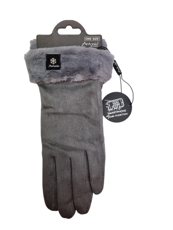 Handschoen suede look