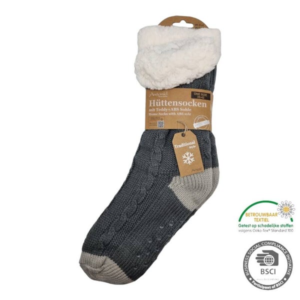 Huissokken gebreid - One size (35-42)