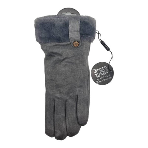 Handschoen met sier knoopje