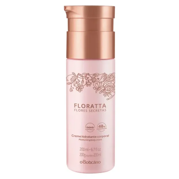 Crème hydratante pour le corps Floratta Flores Secretas, 200 g