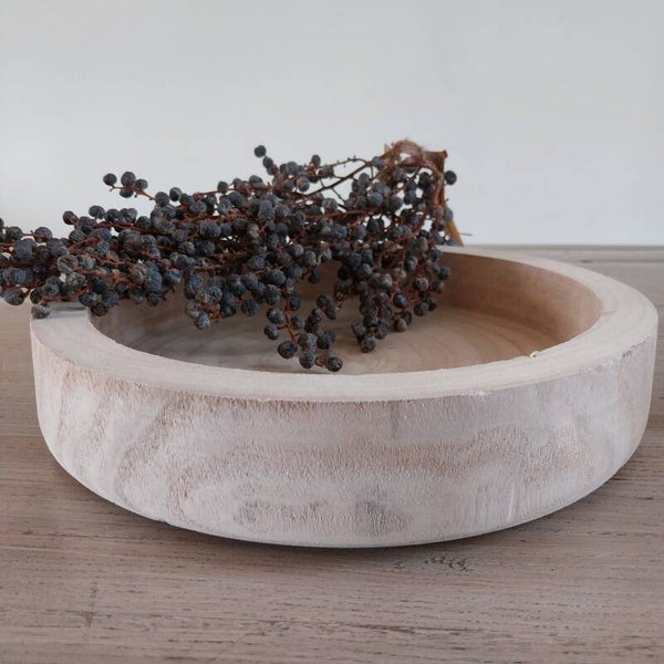 Schaal hout rond dia 28,5 cm
