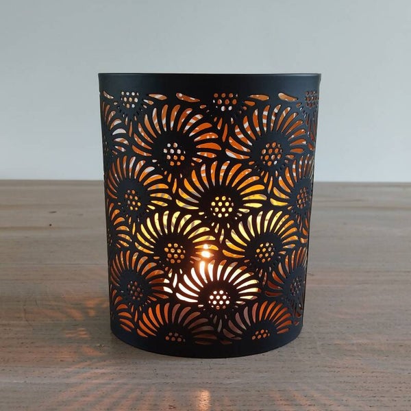 Kandelaar votive 'Fan' S ovaal dia 12 x 8,5 x 15 cm