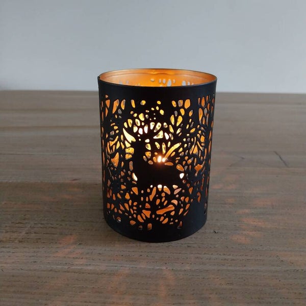 Kandelaar votive 'Deer' S rond dia 8 x 10 cm
