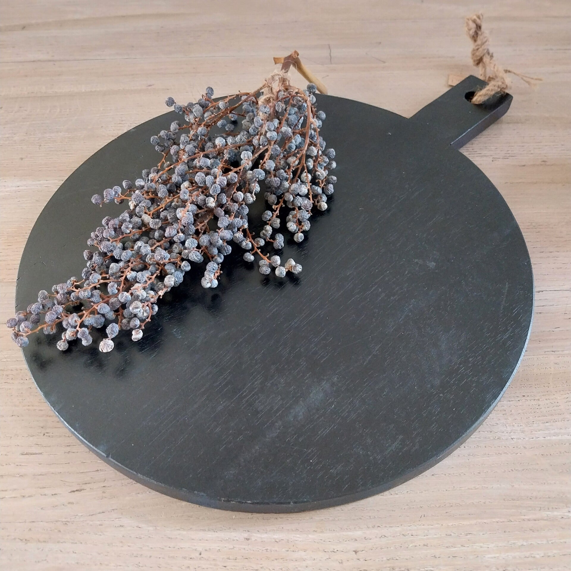 Plank / plateau zwart dia 40 x 50 cm