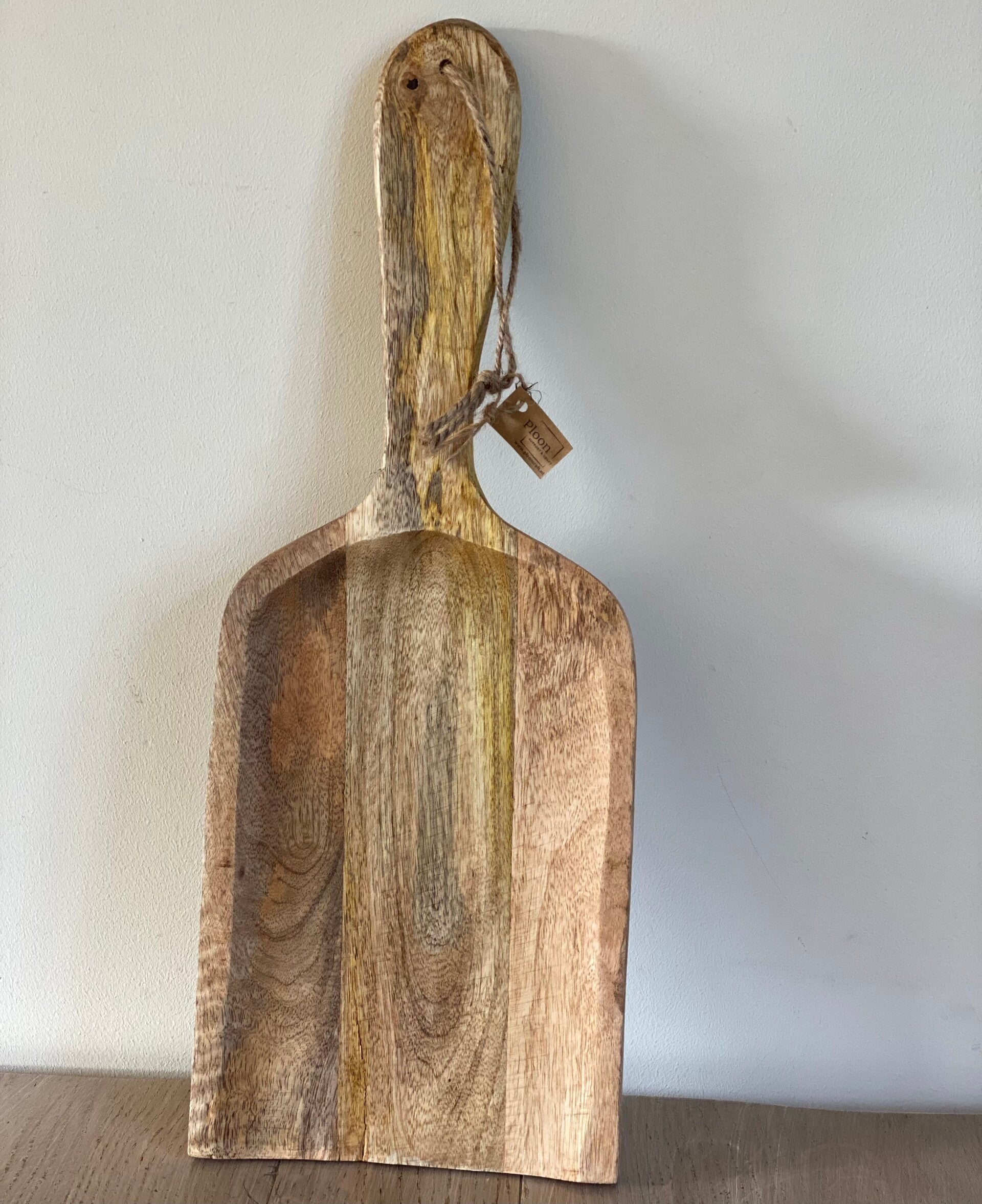 Plateau lepel mangohout naturel groot