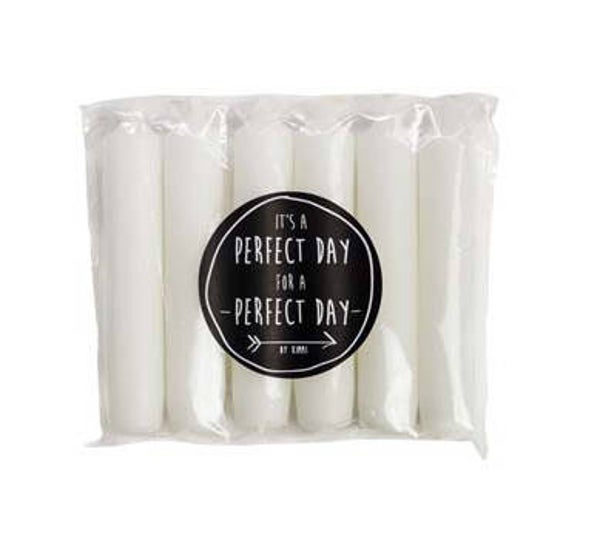 Dinerkaars wit, set à 6